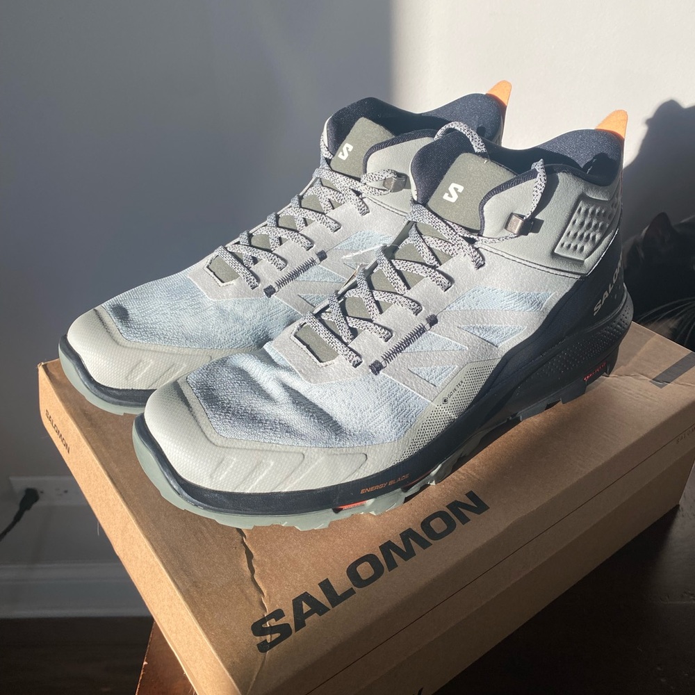 Size 13 Salomon hiking shoes. Never been worn. Comes with box.